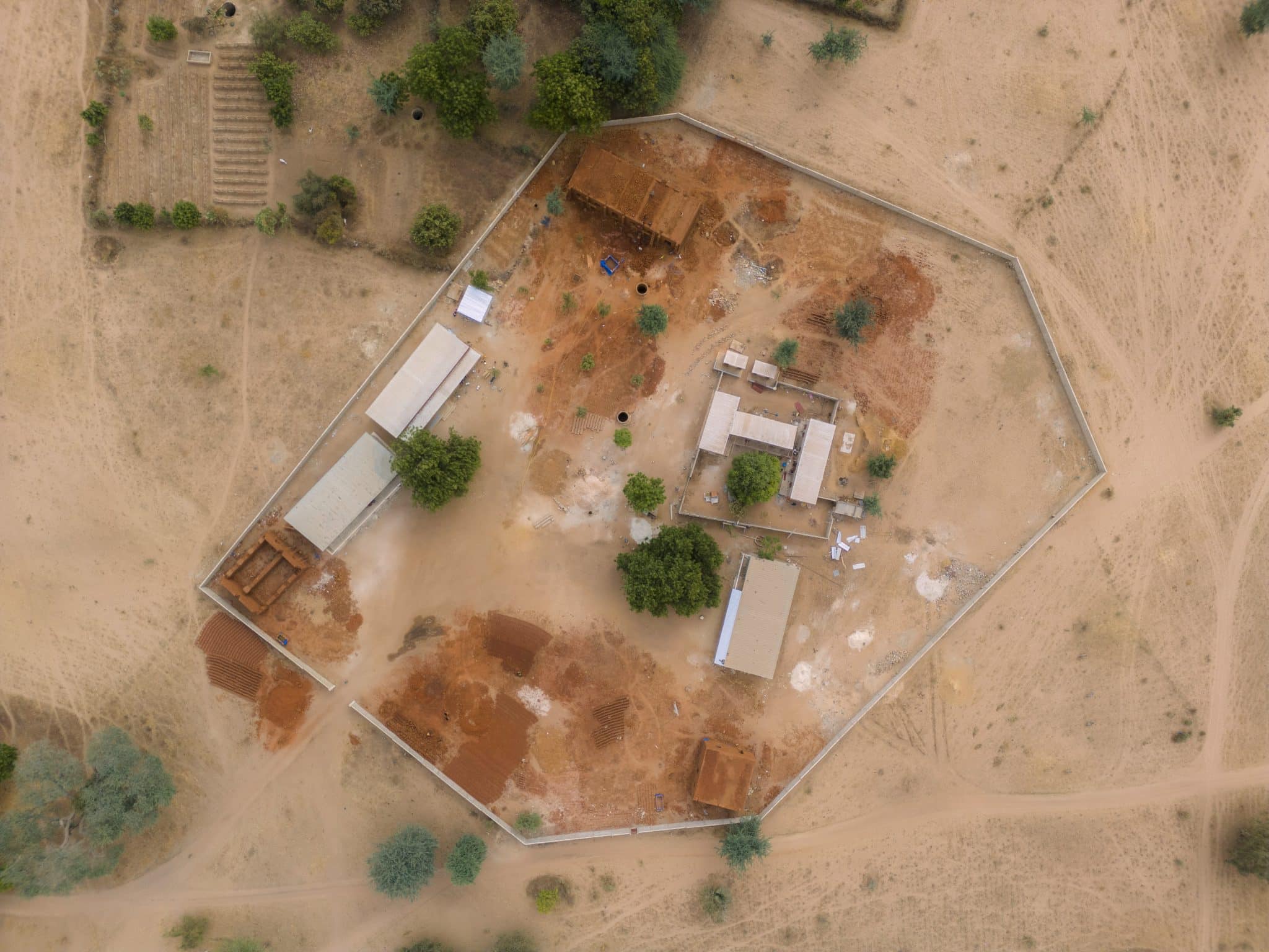 Complexe scolaire de Godel en voûte nubienne, Sénégal.