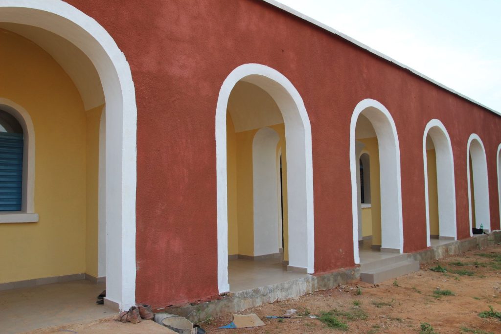 Arcade en voûte nubienne, complexe scolaire de Keur Songho (Sénégal)