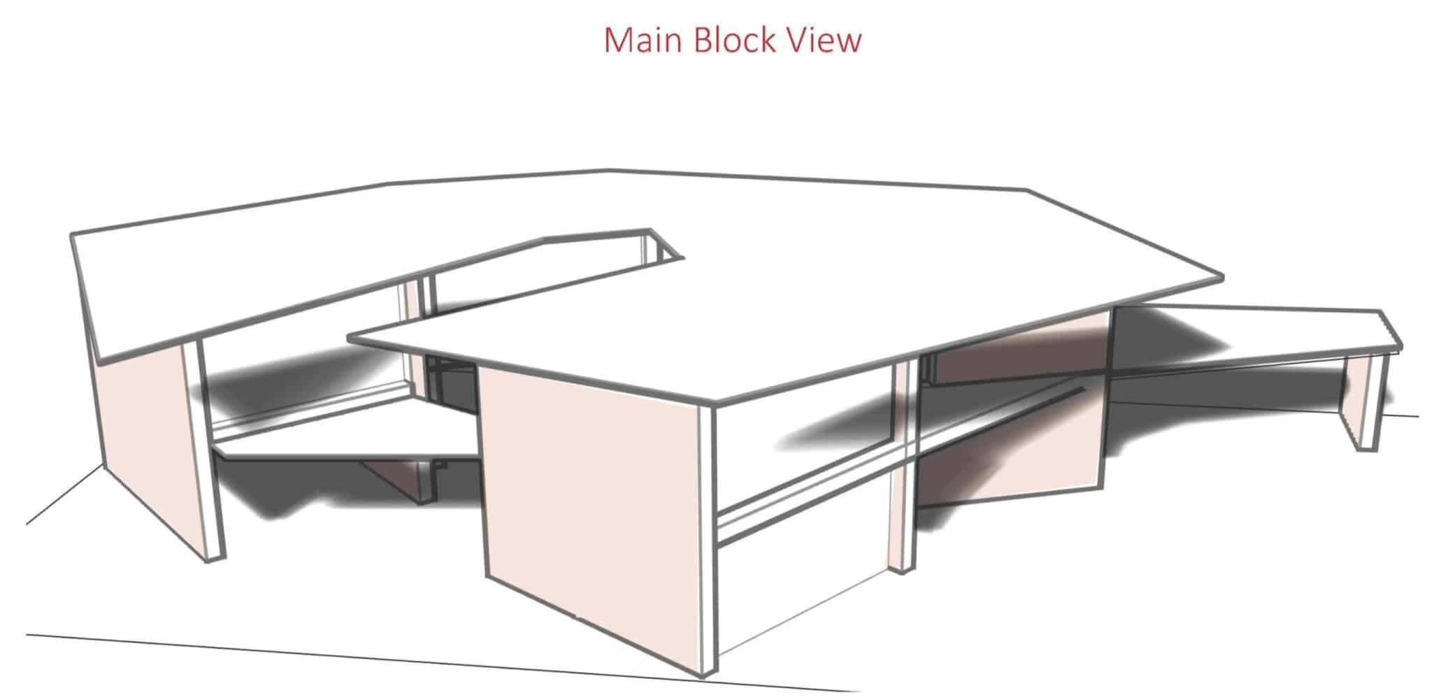Vue du projet de centre pour la jeunesse, Addis-Abeba, Éthiopie.